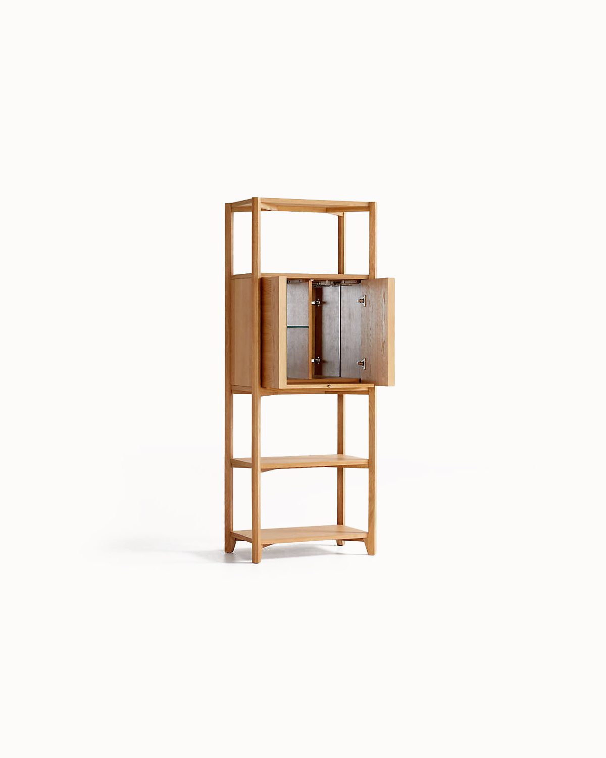 Bookcase Bar Cabinet - Görsel 2